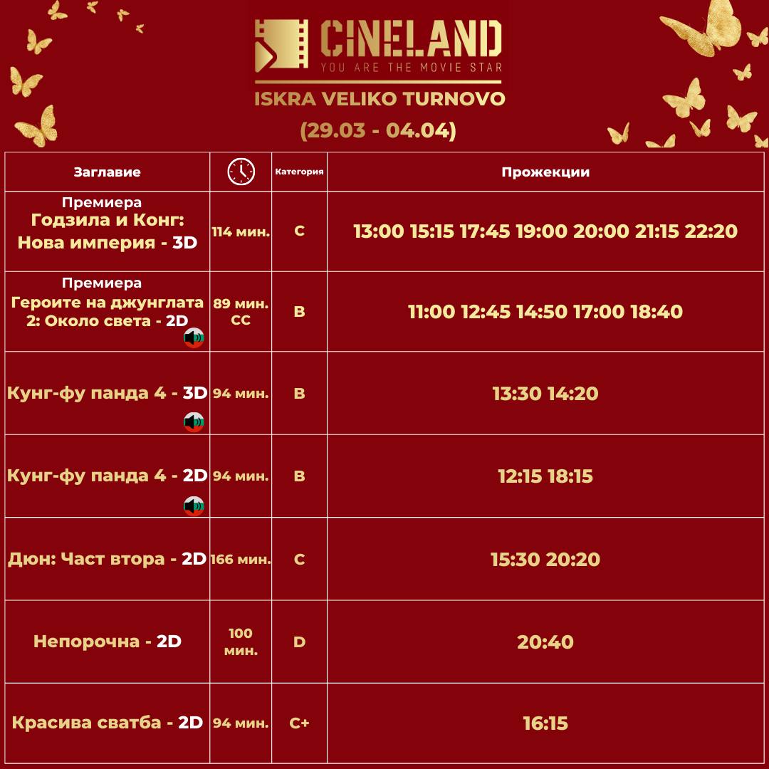 CineLand  :      29.03-04.04