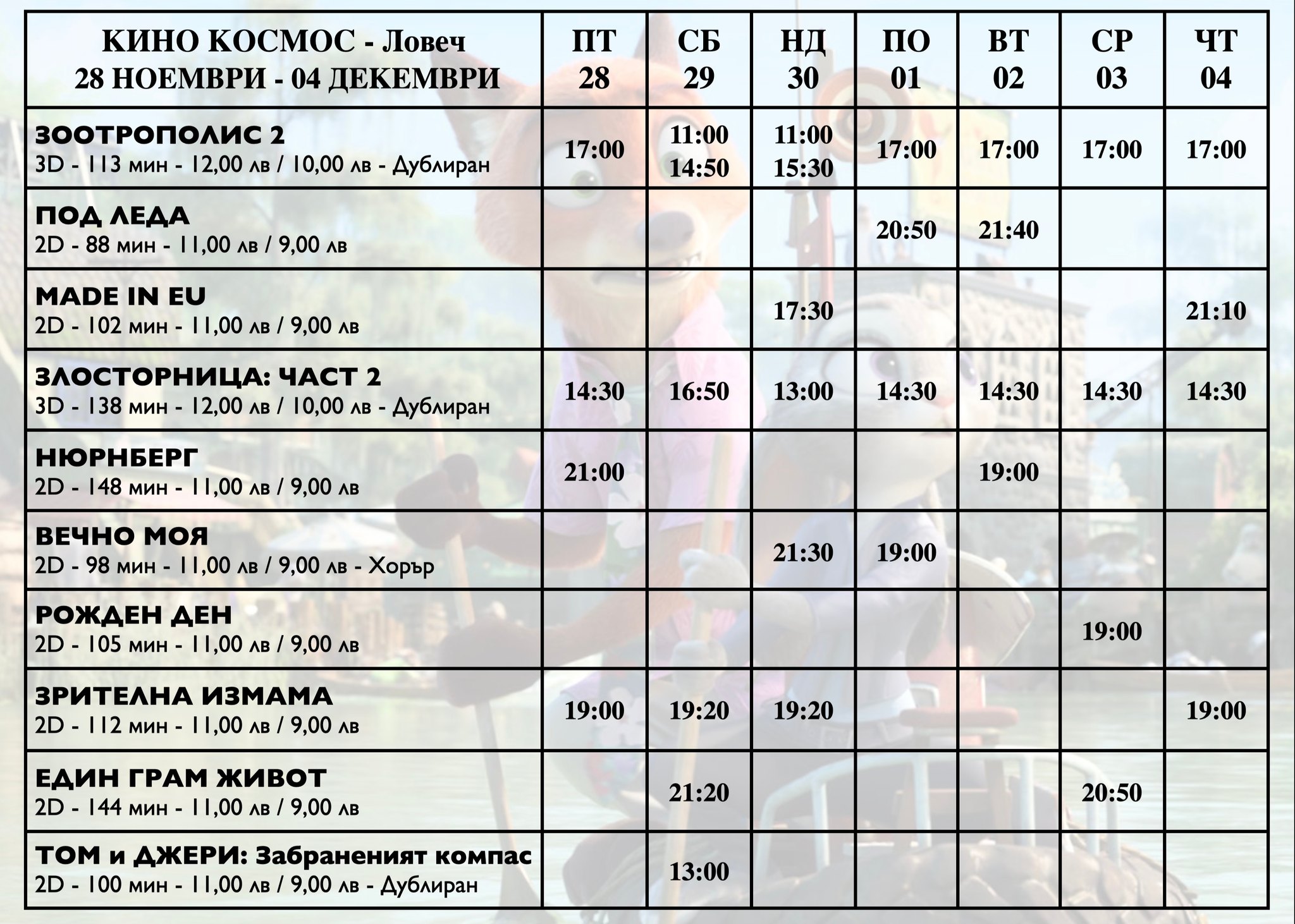 🎥 ���� �������� ����� �����' - 28.11 - 04.12.2025 �.