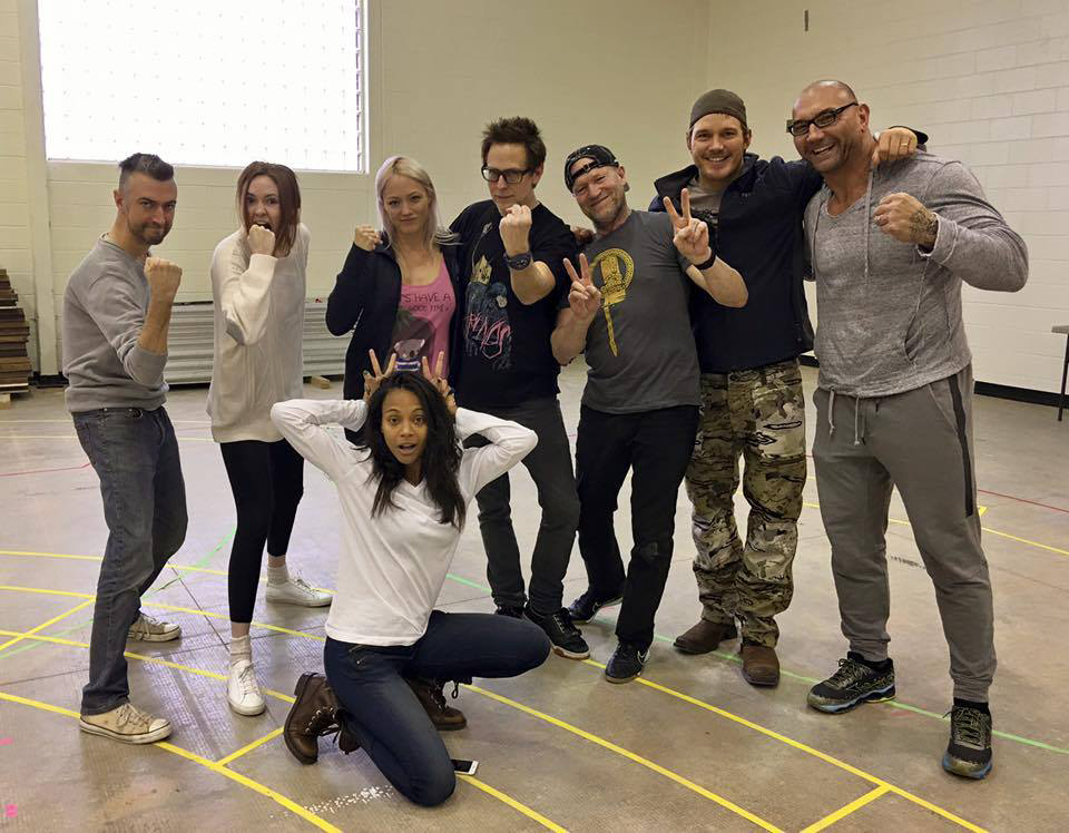 Нови снимки от снимачната площадка на „Пазители на галактиката 2”