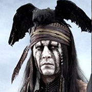 Джони Деп за ролята си на индианеца Тонто в предстоящия комедиен уестърн “Самотният Рейнджър”